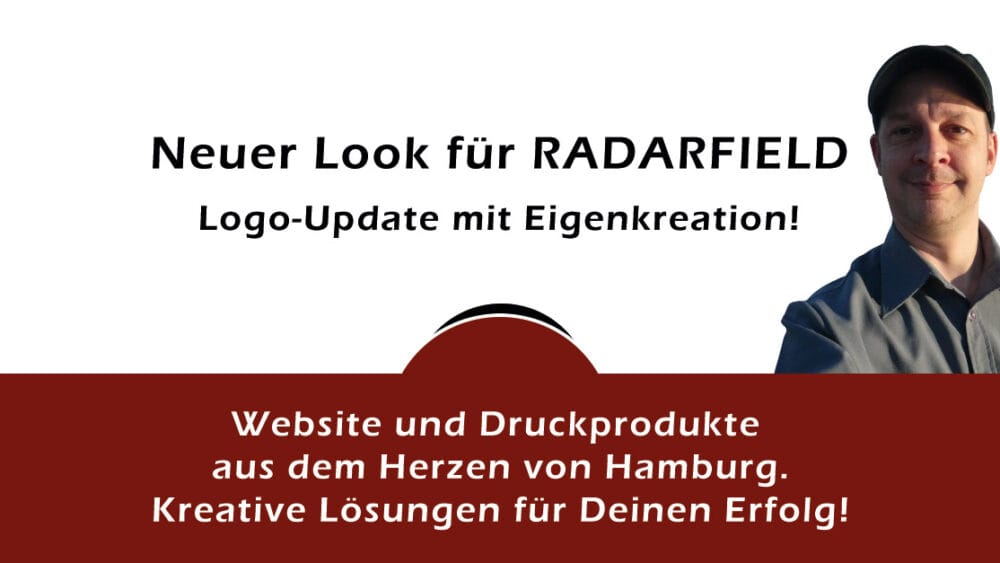 Neuer Look für RADARFIELD: Logo-Update mit Eigenkreation! 🚀 Website und 📖 Druckprodukte aus dem Herzen von Hamburg - Kreative Lösungen für Deinen Erfolg - gockel (.) eu