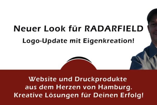 Neuer Look für RADARFIELD: Logo-Update mit Eigenkreation! 🚀 Website und 📖 Druckprodukte aus dem Herzen von Hamburg - Kreative Lösungen für Deinen Erfolg - gockel (.) eu